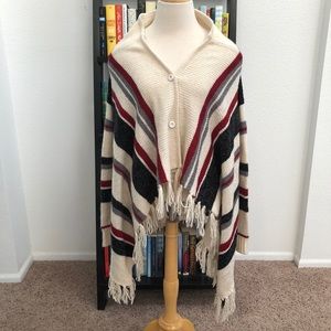DEBUT Striped Fringe Sweater